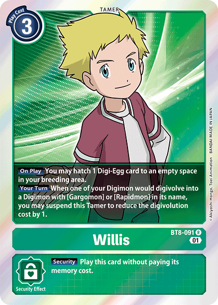 Willis [BT8-091] [New Awakening] | Shuffle n Cut Hobbies & Games