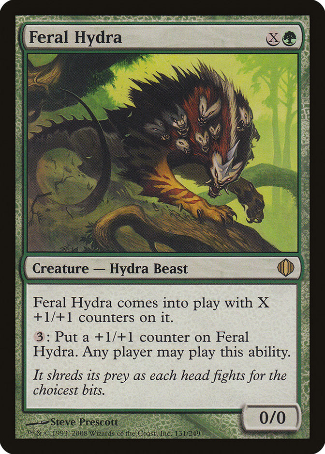 Feral Hydra (Oversized) [Oversize Cards] | Shuffle n Cut Hobbies & Games