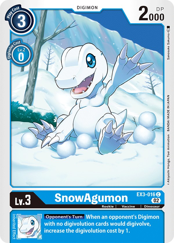 SnowAgumon [EX3-016] [Draconic Roar] | Shuffle n Cut Hobbies & Games