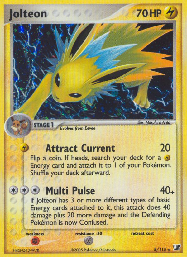 Jolteon (8/115) [EX: Unseen Forces] | Shuffle n Cut Hobbies & Games