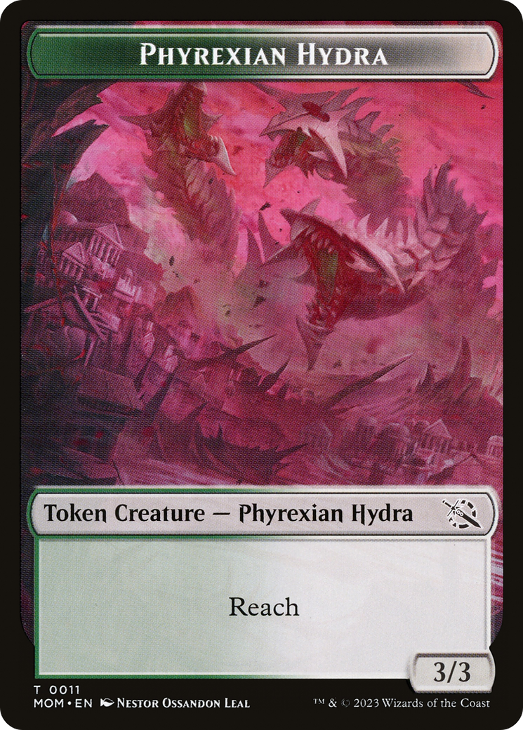 Phyrexian Myr // Phyrexian Hydra (11) Double-Sided Token [March of the Machine Tokens] | Shuffle n Cut Hobbies & Games