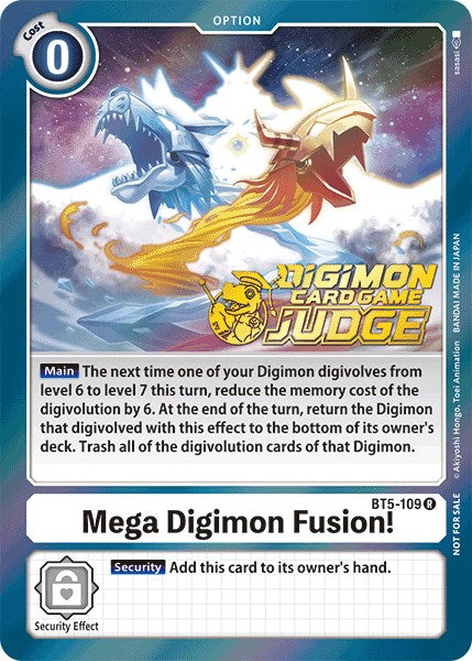 Mega Digimon Fusion! [BT5-109] (Judge Pack 1) [Battle of Omni Promos] | Shuffle n Cut Hobbies & Games