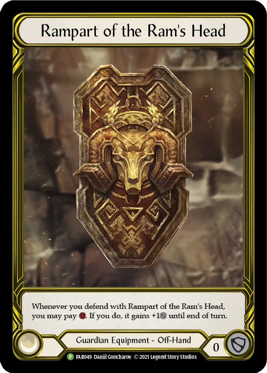 Rampart of the Ram's Head (Golden) [FAB049] (Promo)  Cold Foil | Shuffle n Cut Hobbies & Games