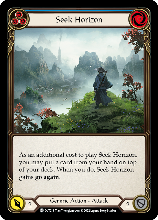 Seek Horizon (Blue) [OUT218] (Outsiders) | Shuffle n Cut Hobbies & Games