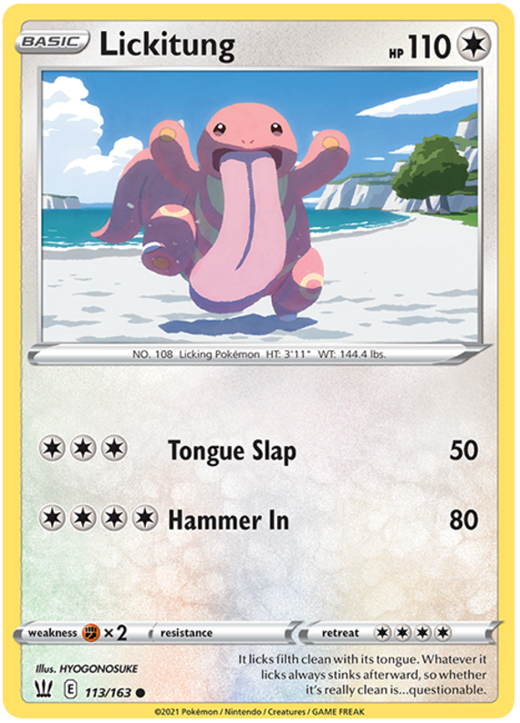 Lickitung (113/163) [Sword & Shield: Battle Styles] | Shuffle n Cut Hobbies & Games