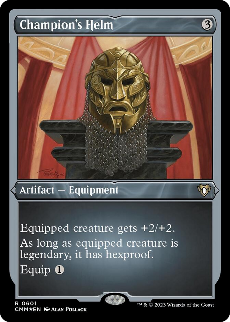 Champion's Helm (Foil Etched) [Commander Masters] | Shuffle n Cut Hobbies & Games