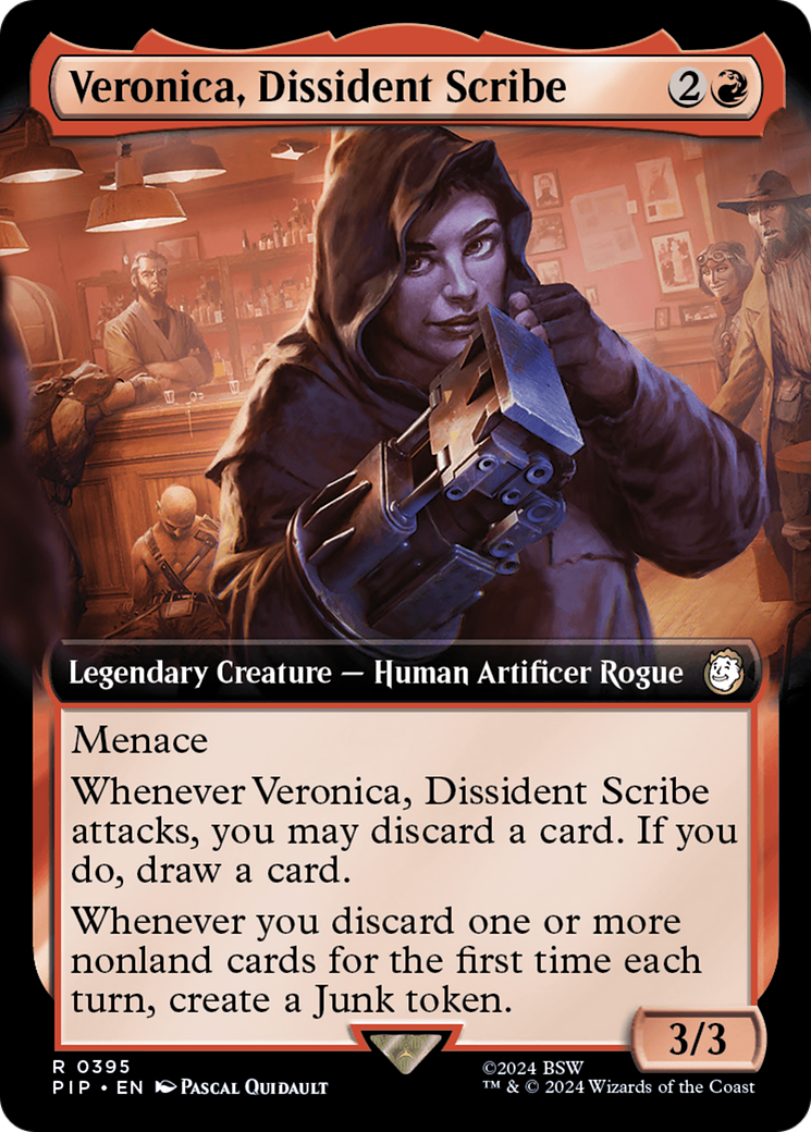 Veronica, Dissident Scribe (Extended Art) [Fallout] | Shuffle n Cut Hobbies & Games