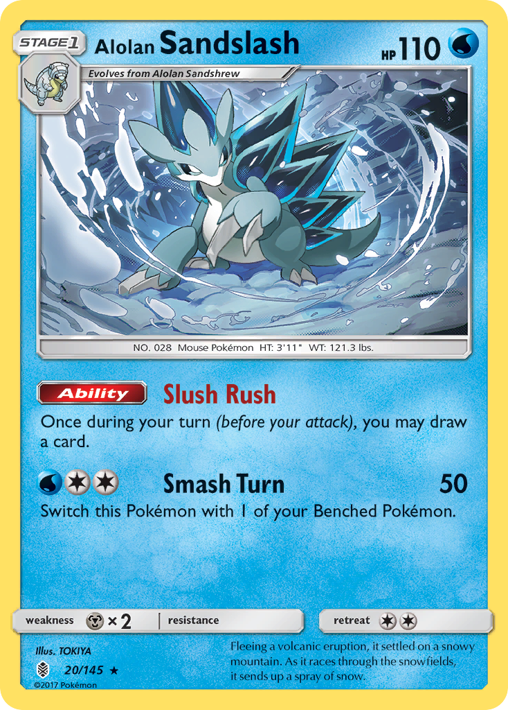 Alolan Sandslash (20/145) [Sun & Moon: Guardians Rising] | Shuffle n Cut Hobbies & Games