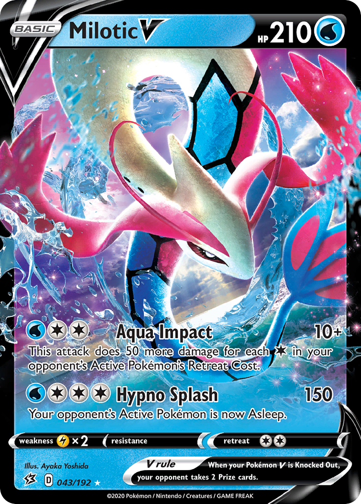 Milotic V (043/192) [Sword & Shield: Rebel Clash] | Shuffle n Cut Hobbies & Games