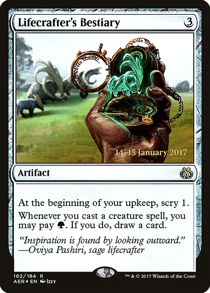 Lifecrafter's Bestiary [Aether Revolt Prerelease Promos] | Shuffle n Cut Hobbies & Games