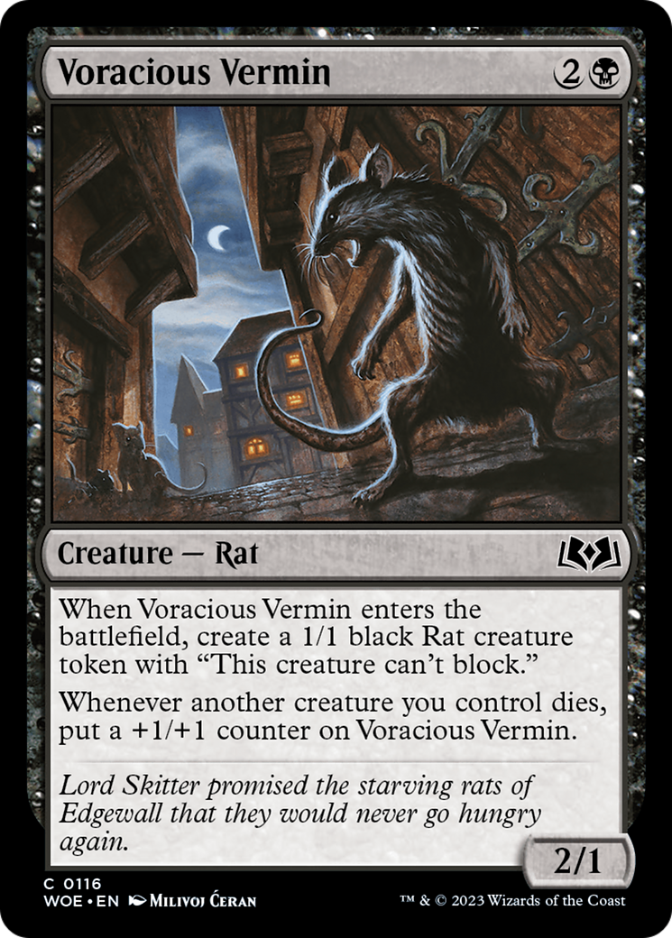 Voracious Vermin [Wilds of Eldraine] | Shuffle n Cut Hobbies & Games