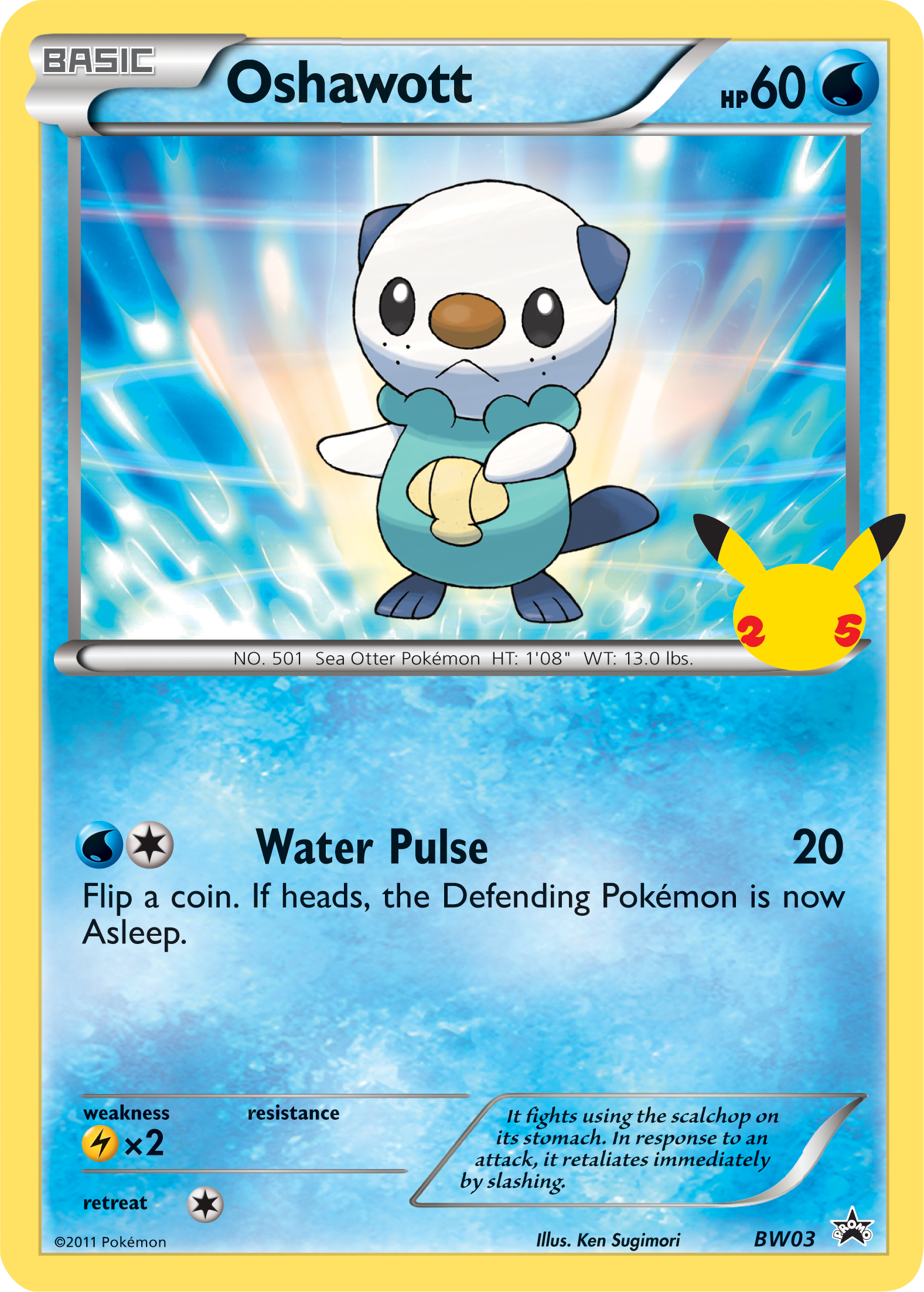 Oshawott (BW03) (Jumbo Card) [First Partner Pack] | Shuffle n Cut Hobbies & Games