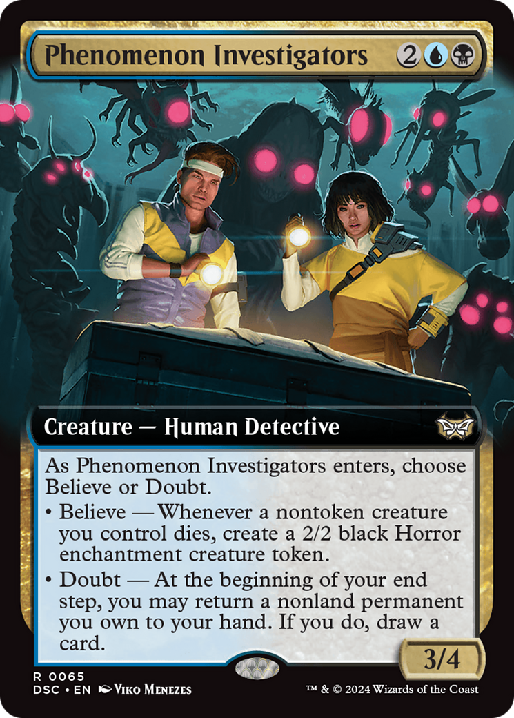 Phenomenon Investigators (Extended Art) [Duskmourn: House of Horror Commander] | Shuffle n Cut Hobbies & Games