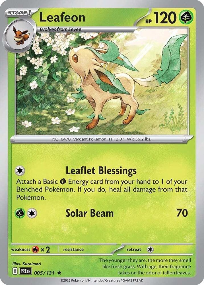 Leafeon (005/131) [Scarlet & Violet: Prismatic Evolutions] | Shuffle n Cut Hobbies & Games