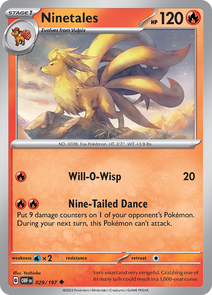 Ninetales (029/197) [Scarlet & Violet: Obsidian Flames] | Shuffle n Cut Hobbies & Games