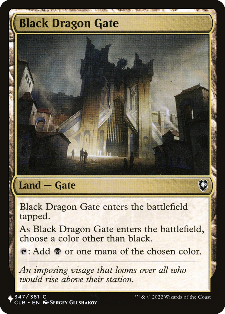 Black Dragon Gate [The List] | Shuffle n Cut Hobbies & Games