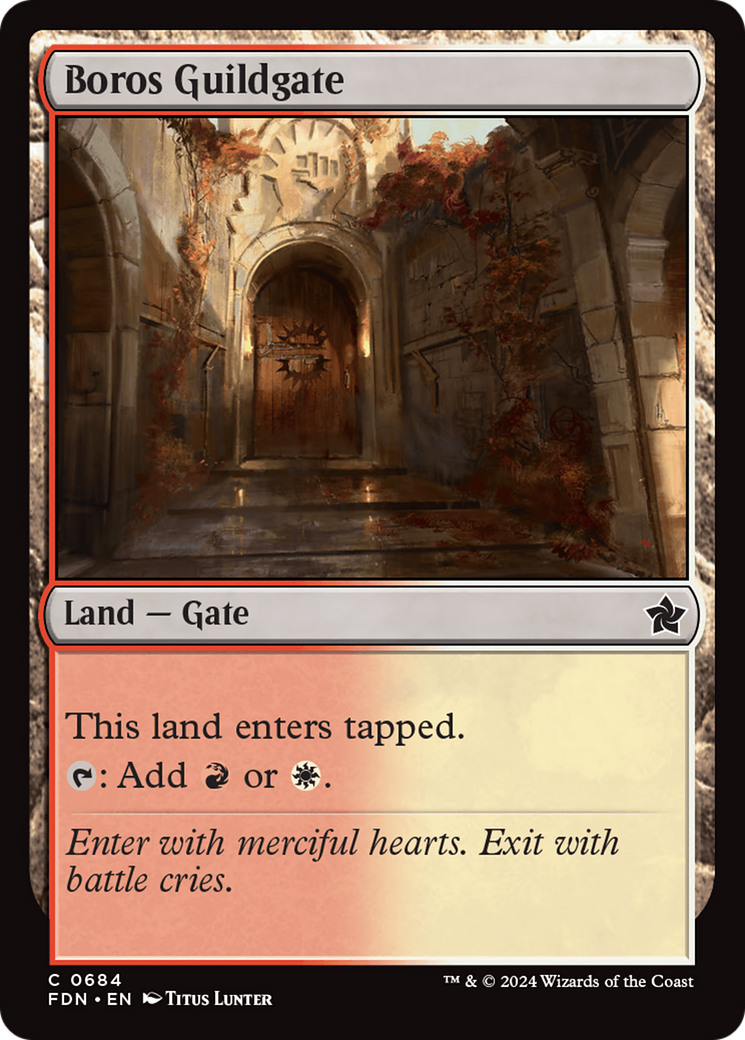 Boros Guildgate [Foundations] | Shuffle n Cut Hobbies & Games