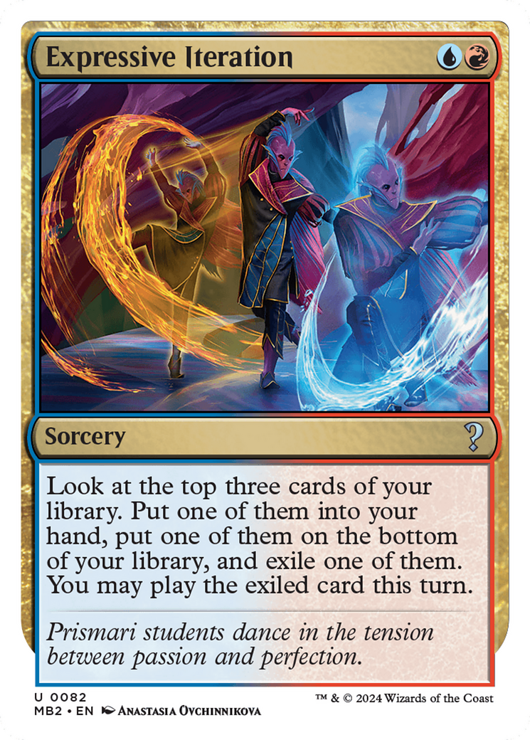 Expressive Iteration (White Border) [Mystery Booster 2] | Shuffle n Cut Hobbies & Games