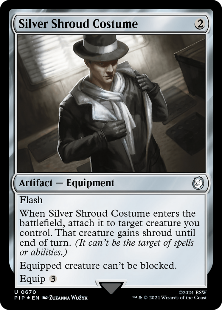 Silver Shroud Costume (Surge Foil) [Fallout] | Shuffle n Cut Hobbies & Games