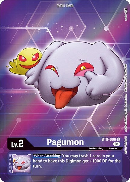 Pagumon [BT9-006] (Alternative Art - Box Topper) [X Record] | Shuffle n Cut Hobbies & Games