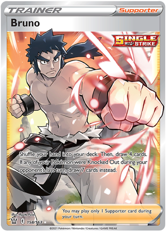 Bruno (158/163) [Sword & Shield: Battle Styles] | Shuffle n Cut Hobbies & Games