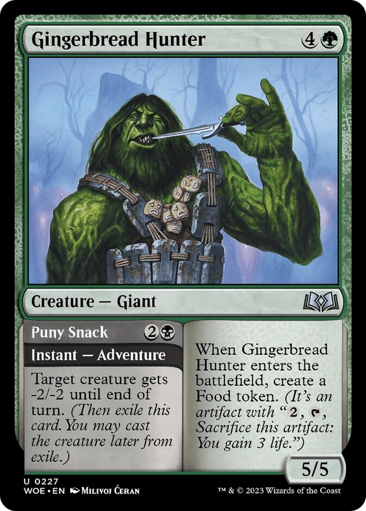 Gingerbread Hunter // Puny Snack [Wilds of Eldraine] | Shuffle n Cut Hobbies & Games