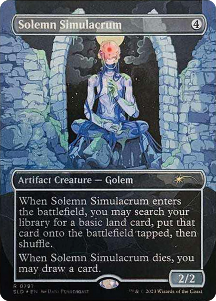 Solemn Simulacrum (0791) (Borderless) [Secret Lair Drop Series] | Shuffle n Cut Hobbies & Games