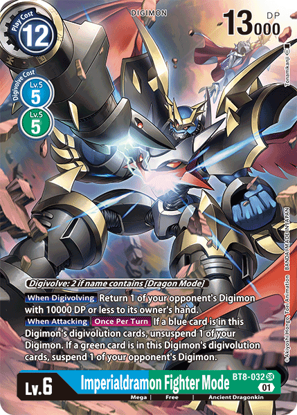 Imperialdramon Fighter Mode [BT8-032] (Alternate Art) [New Awakening] | Shuffle n Cut Hobbies & Games