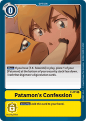 Patamon's Confession [P-023] [Promotional Cards] | Shuffle n Cut Hobbies & Games