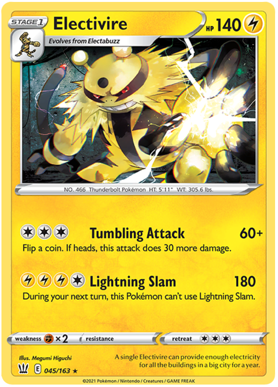 Electivire (045/163) [Sword & Shield: Battle Styles] | Shuffle n Cut Hobbies & Games