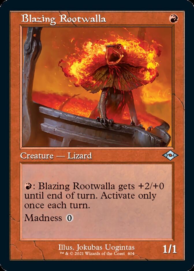 Blazing Rootwalla (Retro Foil Etched) [Modern Horizons 2] | Shuffle n Cut Hobbies & Games