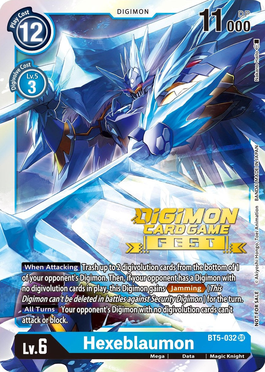 Hexeblaumon [BT5-032] (Digimon Card Game Fest 2022) [Battle of Omni Promos] | Shuffle n Cut Hobbies & Games