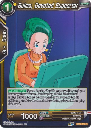 Bulma, Devoted Supporter (BT10-113) [Rise of the Unison Warrior 2nd Edition] | Shuffle n Cut Hobbies & Games