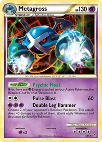 Metagross (4/95) (Cracked Ice Holo) (Theme Deck Exclusive) [HeartGold & SoulSilver: Unleashed] | Shuffle n Cut Hobbies & Games