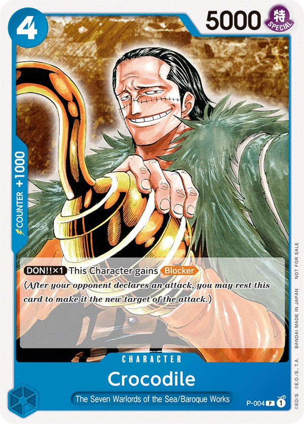 Crocodile (Promotion Pack 2022) [One Piece Promotion Cards] | Shuffle n Cut Hobbies & Games