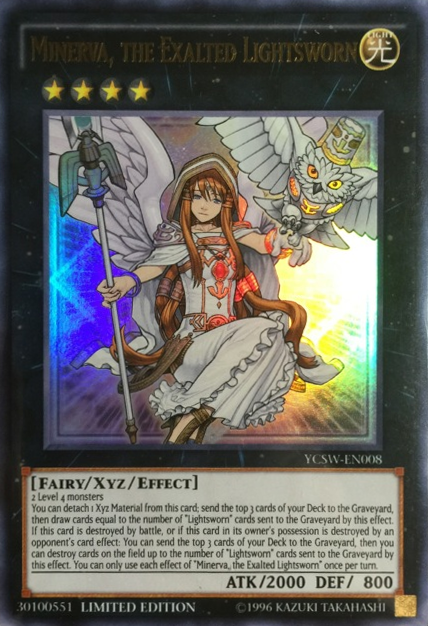 Minerva, the Exalted Lightsworn [YCSW-EN008] Ultra Rare | Shuffle n Cut Hobbies & Games