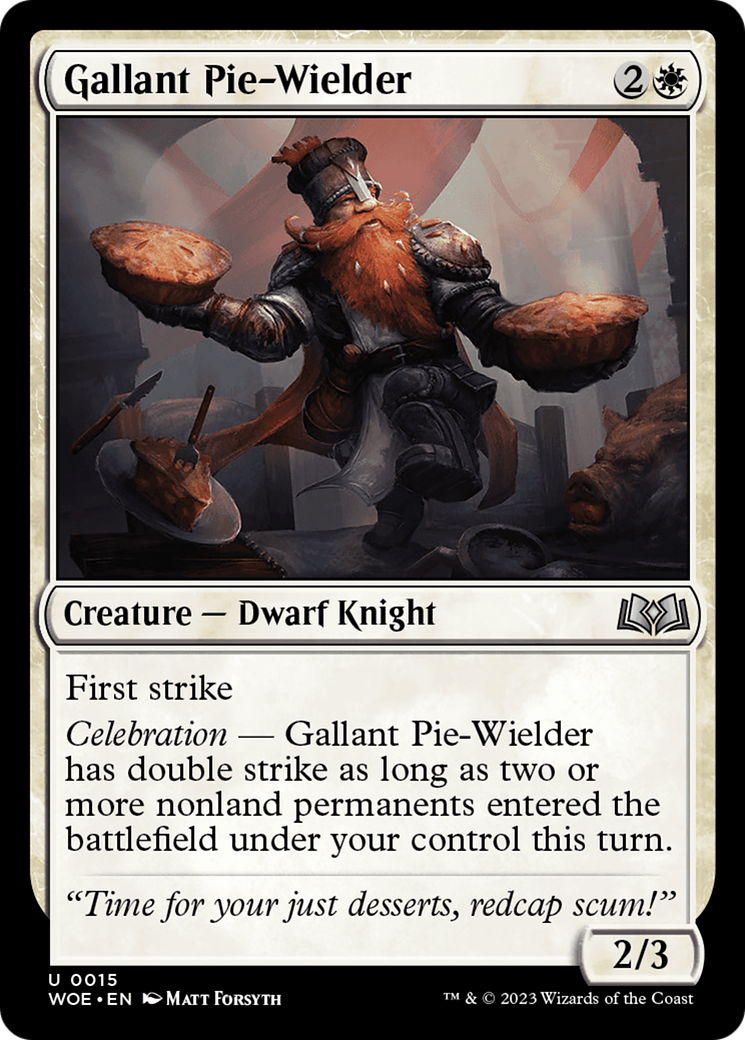 Gallant Pie-Wielder [Wilds of Eldraine] | Shuffle n Cut Hobbies & Games