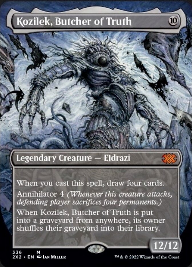 Kozilek, Butcher of Truth (Borderless Alternate Art) [Double Masters 2022] | Shuffle n Cut Hobbies & Games