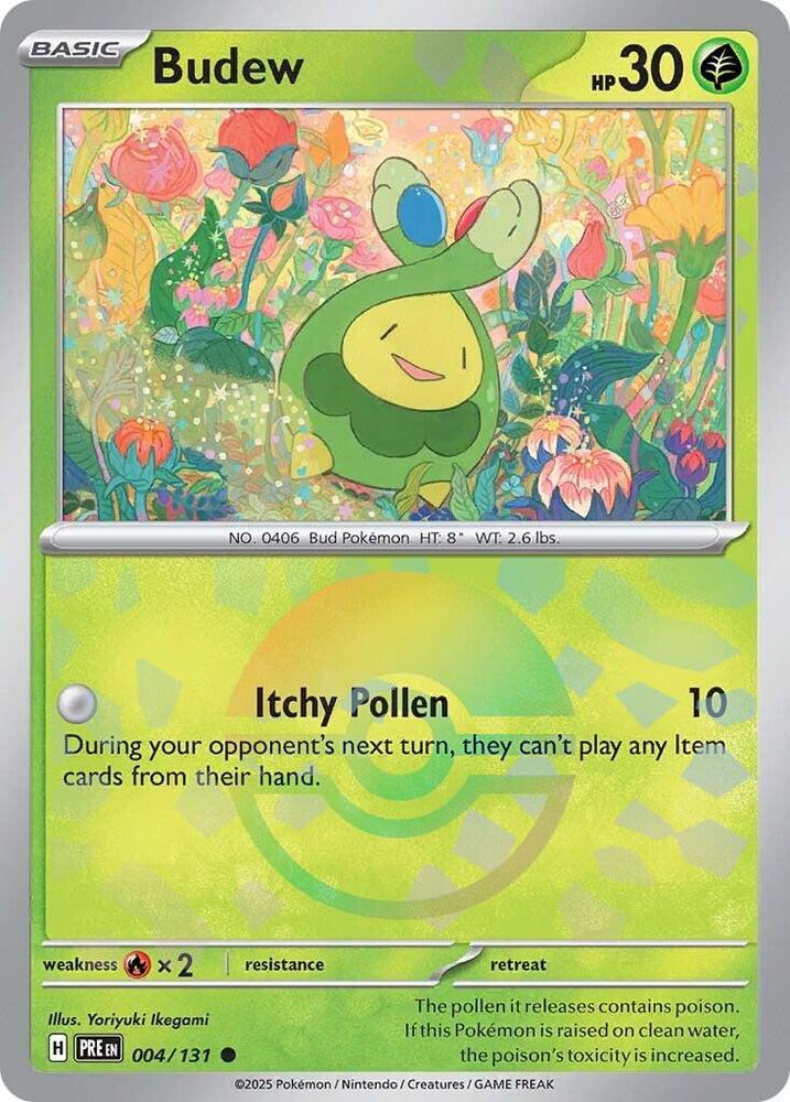 Budew (004/131) (Poke Ball Pattern) [Scarlet & Violet: Prismatic Evolutions] | Shuffle n Cut Hobbies & Games