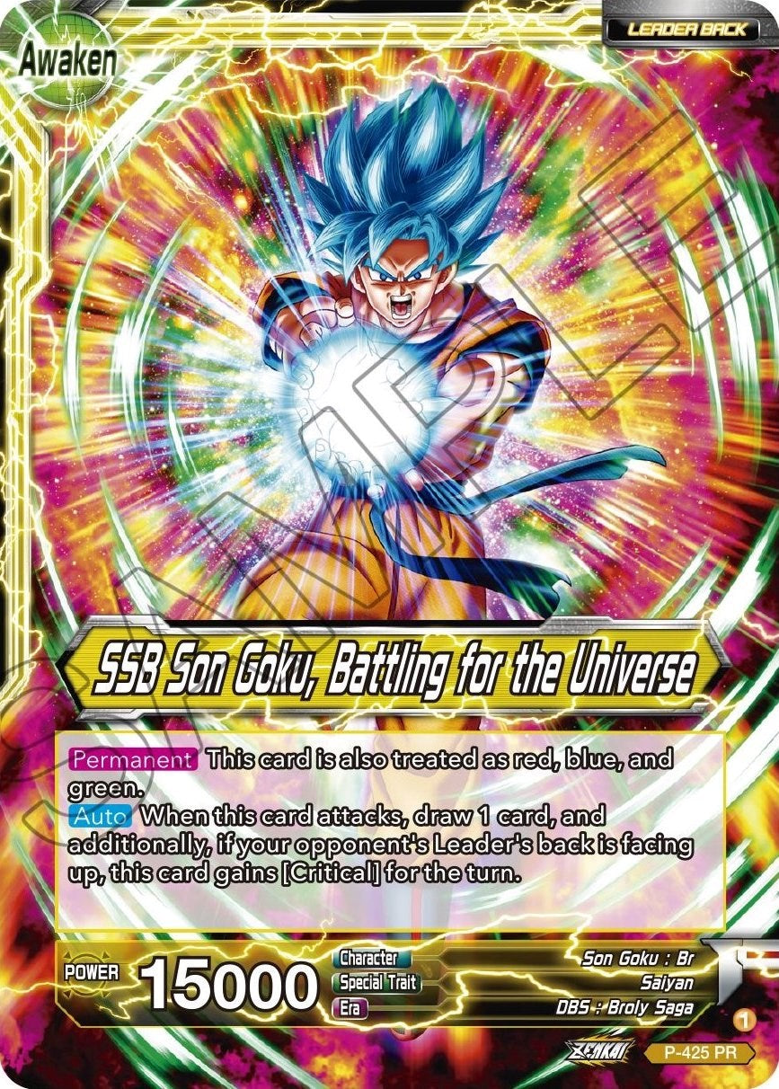 Son Goku // SSB Son Goku, Battling for the Universe (P-425) [Promotion Cards] | Shuffle n Cut Hobbies & Games