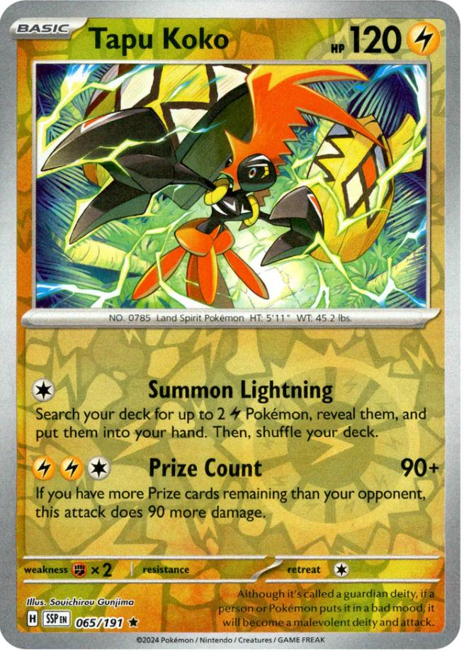 Tapu Koko (065/191) [Scarlet & Violet: Surging Sparks] | Shuffle n Cut Hobbies & Games