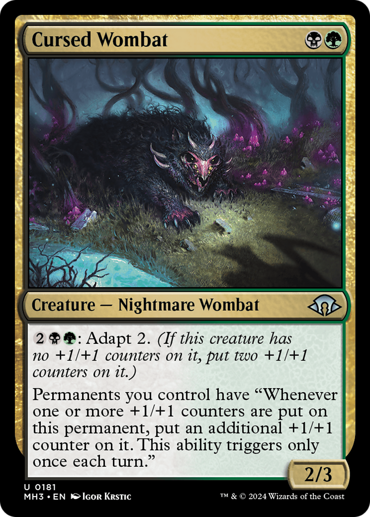 Cursed Wombat [Modern Horizons 3] | Shuffle n Cut Hobbies & Games