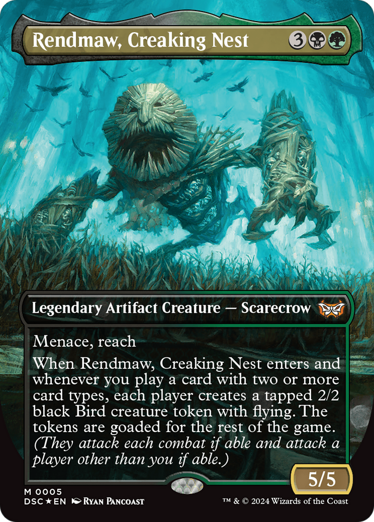 Rendmaw, Creaking Nest (Borderless) [Duskmourn: House of Horror Commander] | Shuffle n Cut Hobbies & Games