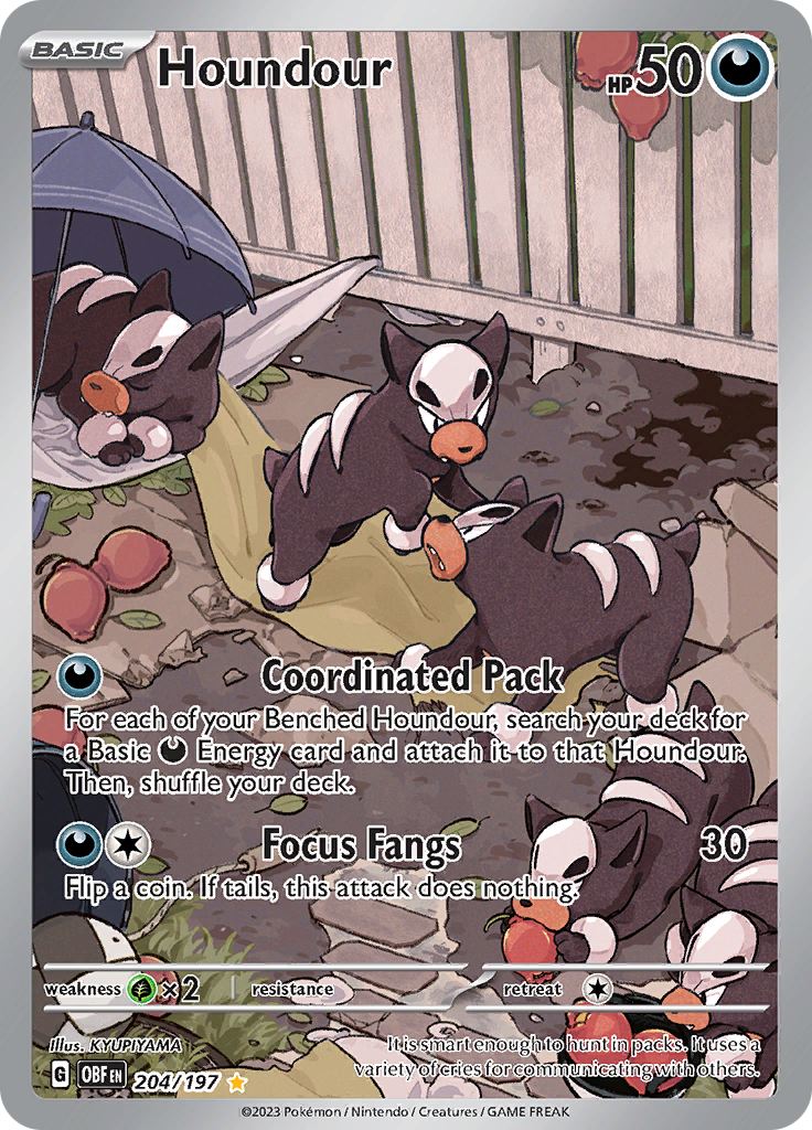 Houndour (204/197) [Scarlet & Violet: Obsidian Flames] | Shuffle n Cut Hobbies & Games