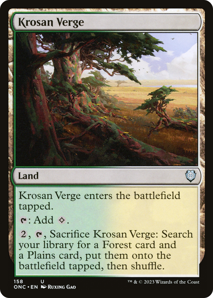 Krosan Verge [Phyrexia: All Will Be One Commander] | Shuffle n Cut Hobbies & Games