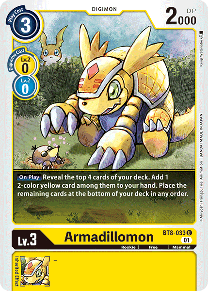 Armadillomon [BT8-033] [New Awakening] | Shuffle n Cut Hobbies & Games