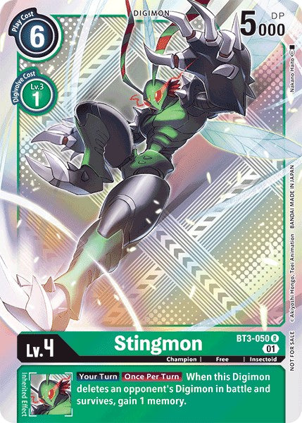 Stingmon [BT3-050] (Official Tournament Pack Vol.4) [Release Special Booster Promos] | Shuffle n Cut Hobbies & Games