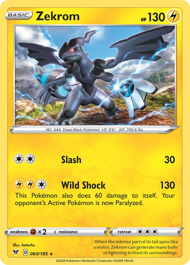 Zekrom (060/185) (Cosmos Holo) [Sword & Shield: Black Star Promos] | Shuffle n Cut Hobbies & Games