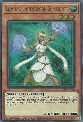 Lumina, Lightsworn Summoner [LART-EN045] Ultra Rare | Shuffle n Cut Hobbies & Games