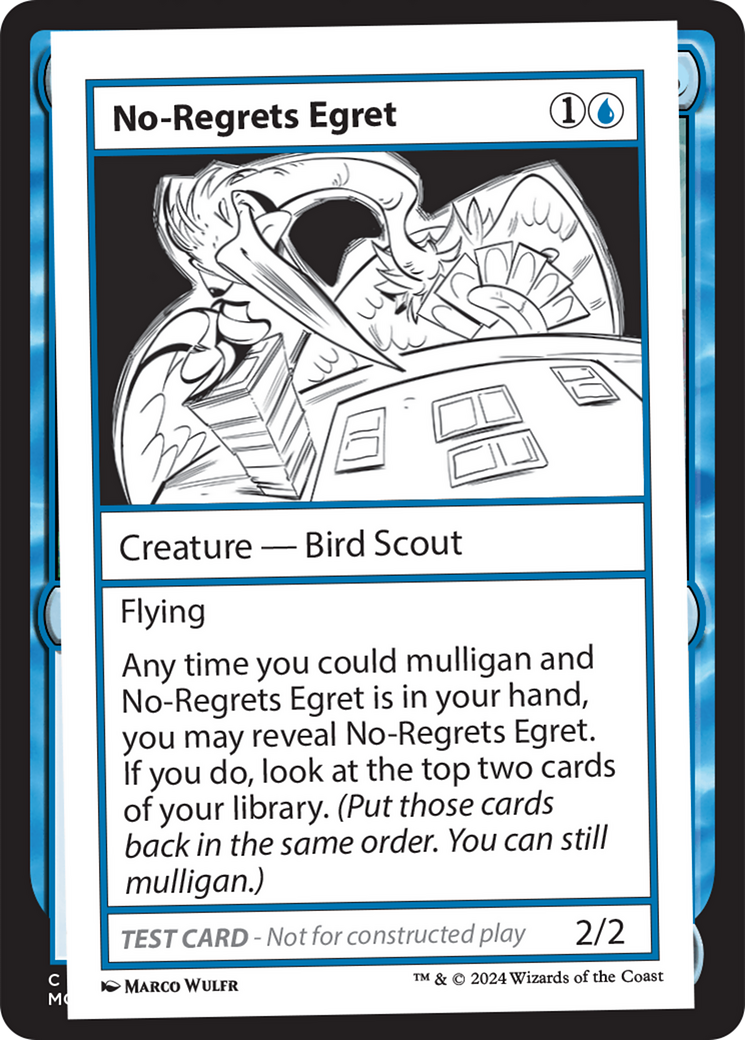 No-Regrets Egret [Mystery Booster 2 Playtest Cards] | Shuffle n Cut Hobbies & Games